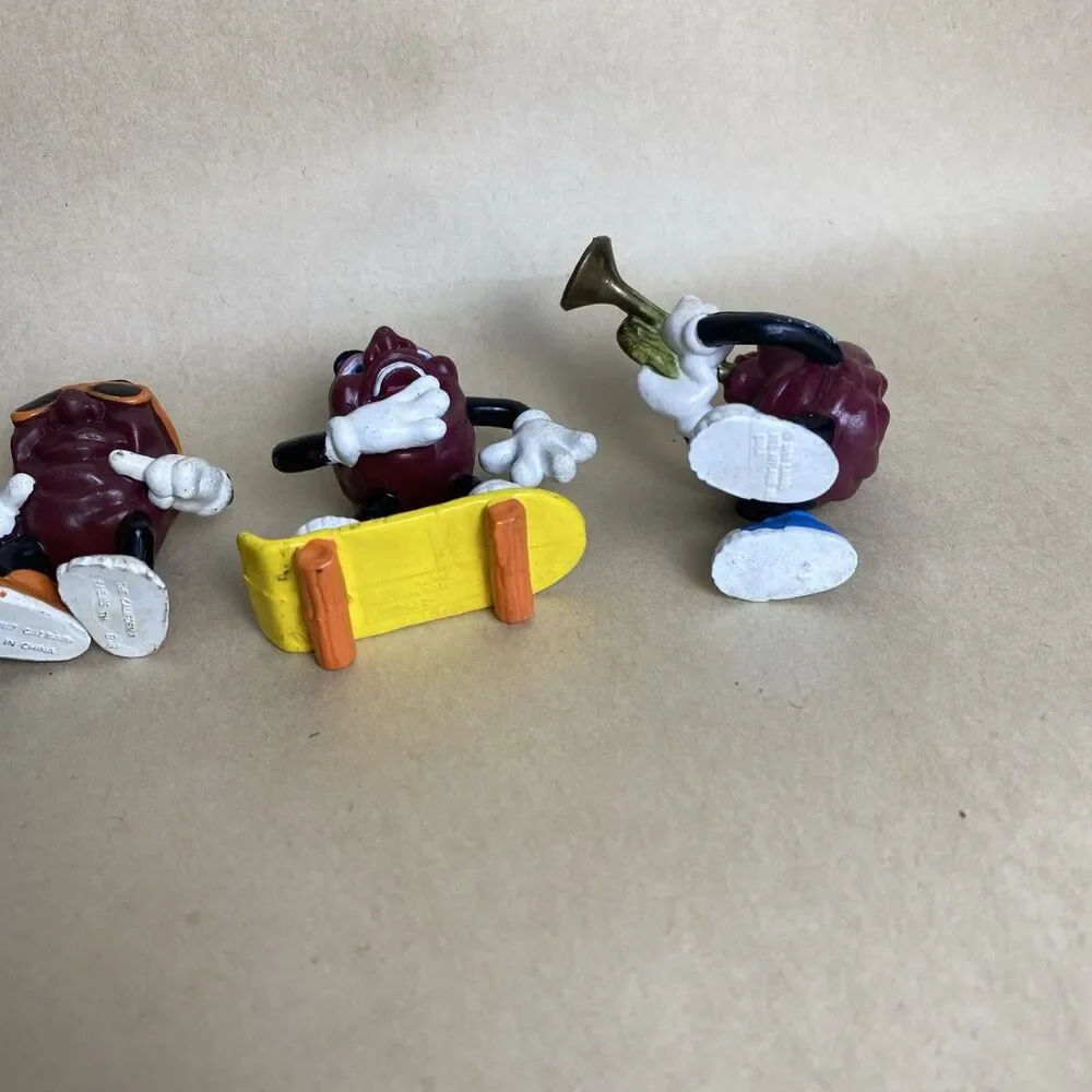 VTG California Raisins Figures Lot‎ of 6 1987 & 1988